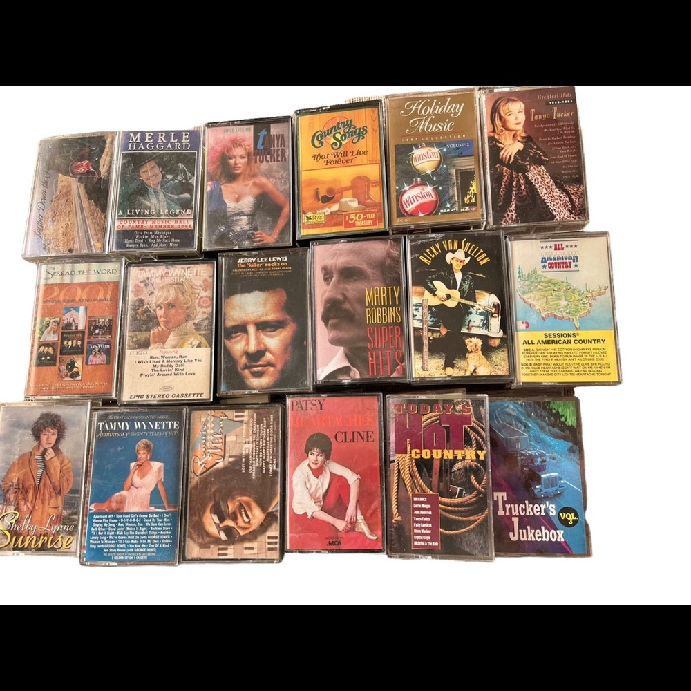 53 80s & 90s country cassettes